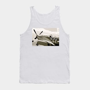 P-51 Mustang Fighter Plane Tank Top